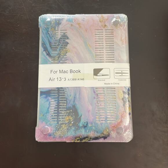 MacBook Air 13”3 multicolor swirl design shell case - Picture 2 of 3